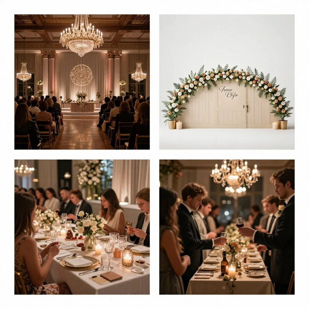 Sophisticated event decoration